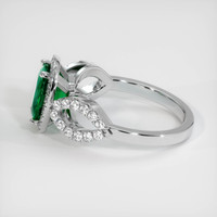 1.38 Ct. Emerald Ring, 18K White Gold 4