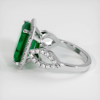 4.76 Ct. Emerald Ring, 18K White Gold 4