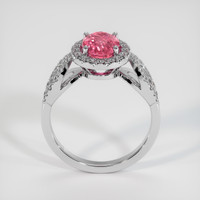 2.09 Ct. Padparadscha Sapphire Ring, 18K White Gold 3