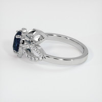 1.07 Ct. Sapphire Ring, 18K White Gold 4