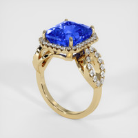 7.71 Ct. Blue Sapphire Ring, 14K Yellow Gold 2