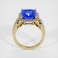 7.71 Ct. Blue Sapphire Ring, 14K Yellow Gold 3