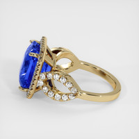 7.71 Ct. Blue Sapphire Ring, 14K Yellow Gold 4