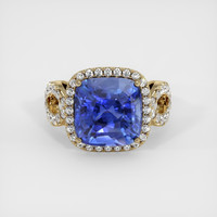 7.12 Ct. Sapphire Ring, 18K Yellow Gold 1