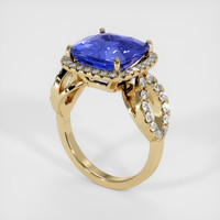 7.12 Ct. Sapphire Ring, 18K Yellow Gold 2