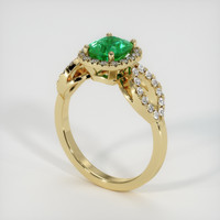 Emerald Ring 1.13 Ct. 18K Yellow Gold Preview