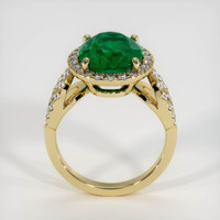 4.54 Ct. Emerald Ring, 18K Yellow Gold 3