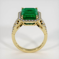 4.76 Ct. Emerald Ring, 18K Yellow Gold 3