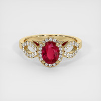Ruby Ring 1.30 Ct. 18K Yellow Gold Preview