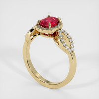 Ruby Ring 1.30 Ct. 18K Yellow Gold Preview