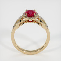 1.01 Ct. Ruby Ring, 18K Yellow Gold 3