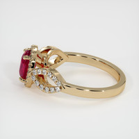1.01 Ct. Ruby Ring, 18K Yellow Gold 4