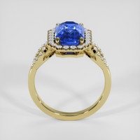 3.81 Ct. Blue Sapphire Ring, 18K Yellow Gold 3