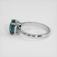 1.67 Ct. Bluish Green Spinel Ring, Platinum 950 4