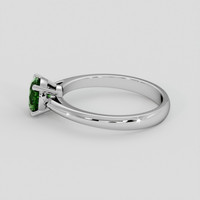0.90 Ct. Green Demantoid Garnet Ring, Platinum 950 4