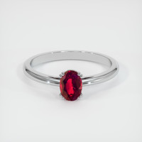 0.61 Ct. Ruby Ring, Platinum 950 1