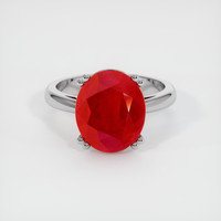 7.99 Ct. Ruby Ring, Platinum 950 1