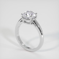 3.30 Ct. White Sapphire Ring, Platinum 950 2