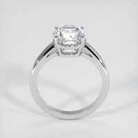 3.30 Ct. White Sapphire Ring, Platinum 950 3