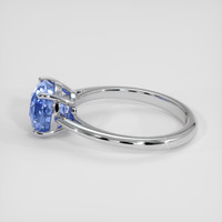 2.76 Ct. Blue Sapphire Ring, Platinum 950 4