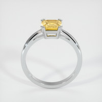 1.53 Ct. Orangish Yellow Sapphire Ring, Platinum 950 3