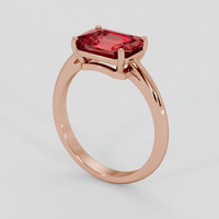 2.19 Ct. Red Spinel Ring, 18K Rose Gold 2