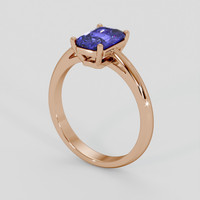 1.58 Ct. Bluish Purple Sapphire Ring, 18K Rose Gold 2