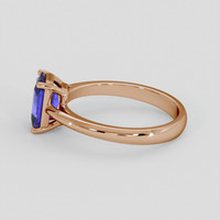 1.58 Ct. Bluish Purple Sapphire Ring, 18K Rose Gold 4