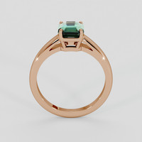 2.20 Ct. Bluish Green Sapphire Ring, 18K Rose Gold 3