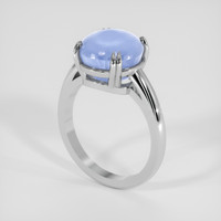 8.80 Ct. Blue Sapphire Ring, Silver 2