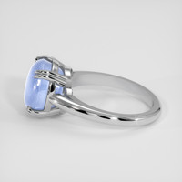 8.80 Ct. Blue Sapphire Ring, Silver 4