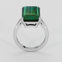 14.80 Ct. Bluish Green Tourmaline Ring, 10K White Gold 3