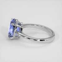 5.48 Ct. Blue Sapphire Ring, 10K White Gold 4