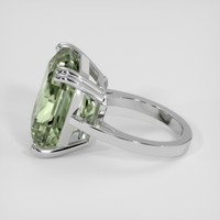 18.83 Ct. Green Prasiolite Ring, 14K White Gold 4