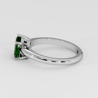 1.06 Ct. Green Tsavorite Garnet Ring, 14K White Gold 4