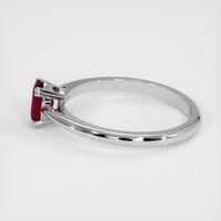 0.61 Ct. Ruby Ring, 14K White Gold 4