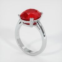 7.99 Ct. Ruby Ring, 14K White Gold 2