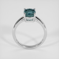 1.67 Ct. Bluish Green Spinel Ring, 18K White Gold 3