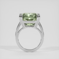 18.83 Ct. Green Prasiolite Ring, 18K White Gold 3