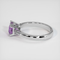 1.41 Ct. Sapphire Ring, 18K White Gold 4
