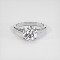 3.30 Ct. White Sapphire Ring, 18K White Gold 1