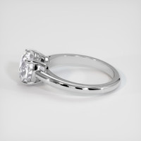 3.30 Ct. White Sapphire Ring, 18K White Gold 4