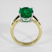 4.85 Ct. Emerald Ring, 18K White & Yellow 3
