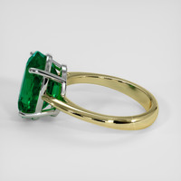 4.85 Ct. Emerald Ring, 18K White & Yellow 4