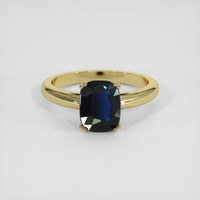 2.12 Ct. Blue Sapphire Ring, 10K Yellow Gold 1