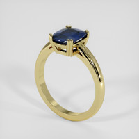 2.12 Ct. Blue Sapphire Ring, 10K Yellow Gold 2