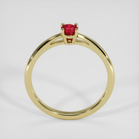 0.62 Ct. Ruby Ring, 14K Yellow Gold 3