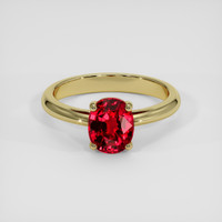 1.51 Ct. Ruby Ring, 14K Yellow Gold 1