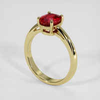 1.51 Ct. Ruby Ring, 14K Yellow Gold 2