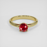 1.07 Ct. Ruby Ring, 14K Yellow Gold 1